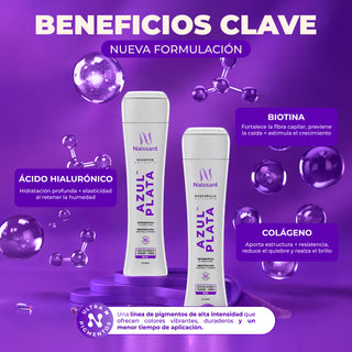 Shampoo Matizante Azul Plata 300ml