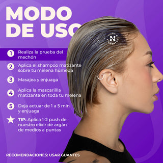 Shampoo Matizante Azul Plata 300ml